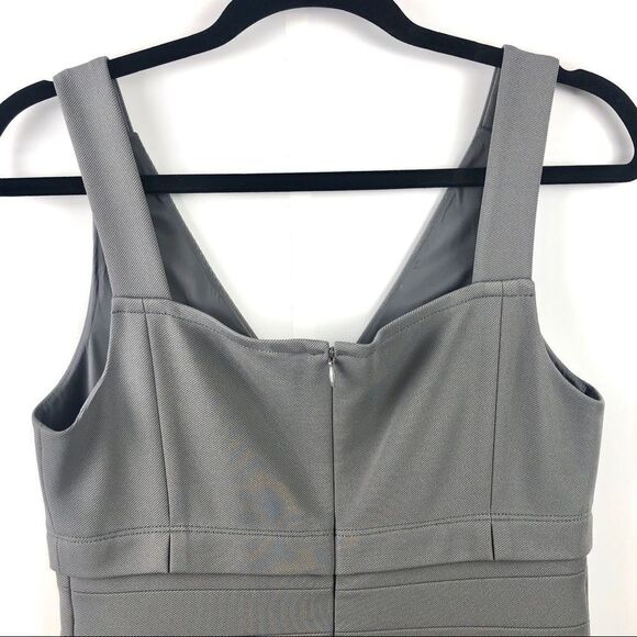 Zac Posen Grey V Neck Panel Dress US 6 - Picture 6 of 9